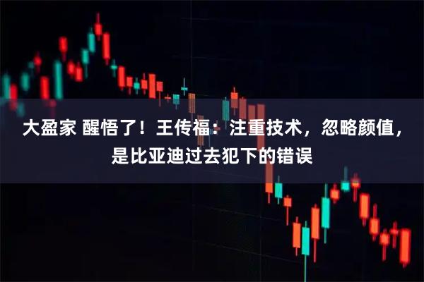 大盈家 醒悟了！王传福：注重技术，忽略颜值，是比亚迪过去犯下的错误