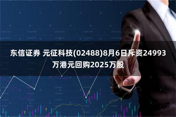 东信证券 元征科技(02488)8月6日斥资24993万港元回购2025万股